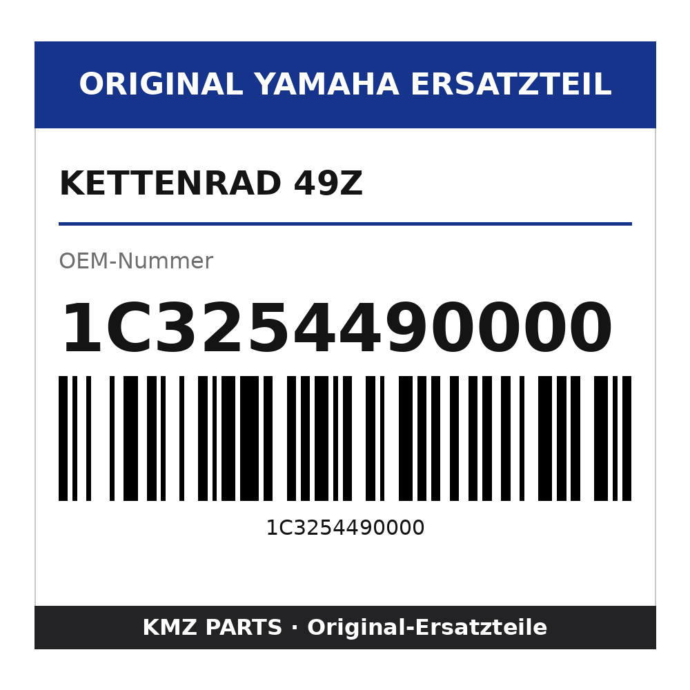 Yamaha Kettenrad 49Z 1C3254490000