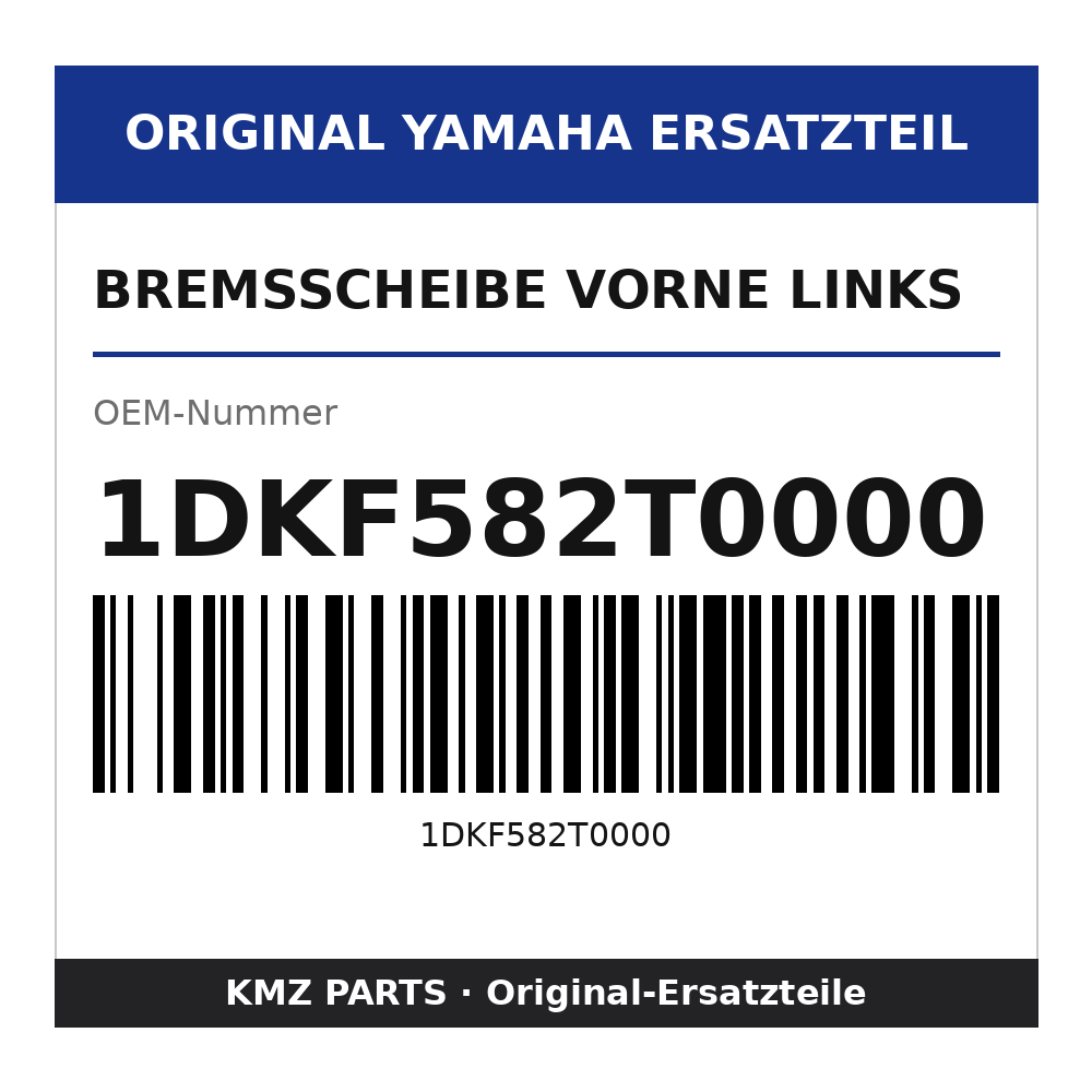 Yamaha Bremsscheibe vorne links 1DKF582T0000