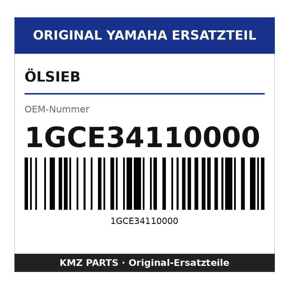 Yamaha Ölsieb 1GCE34110000