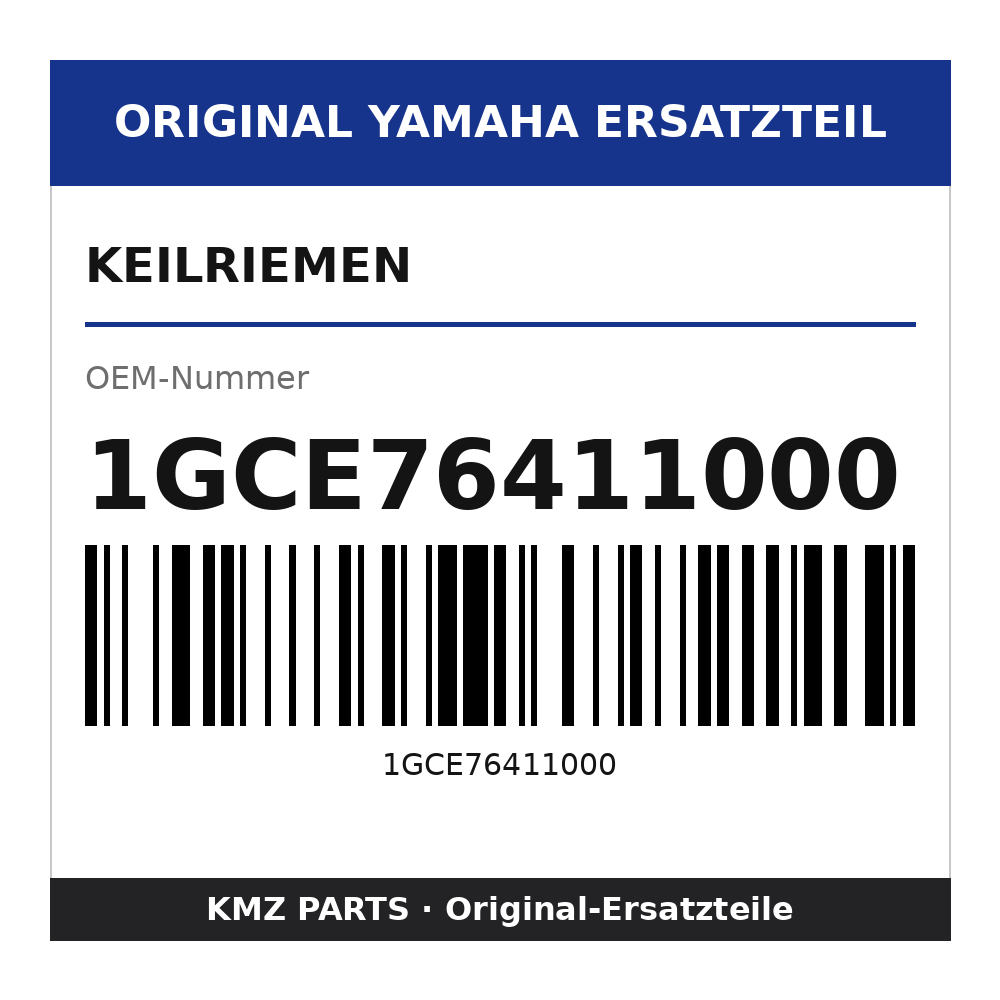 Yamaha Keilriemen 1GCE76411000