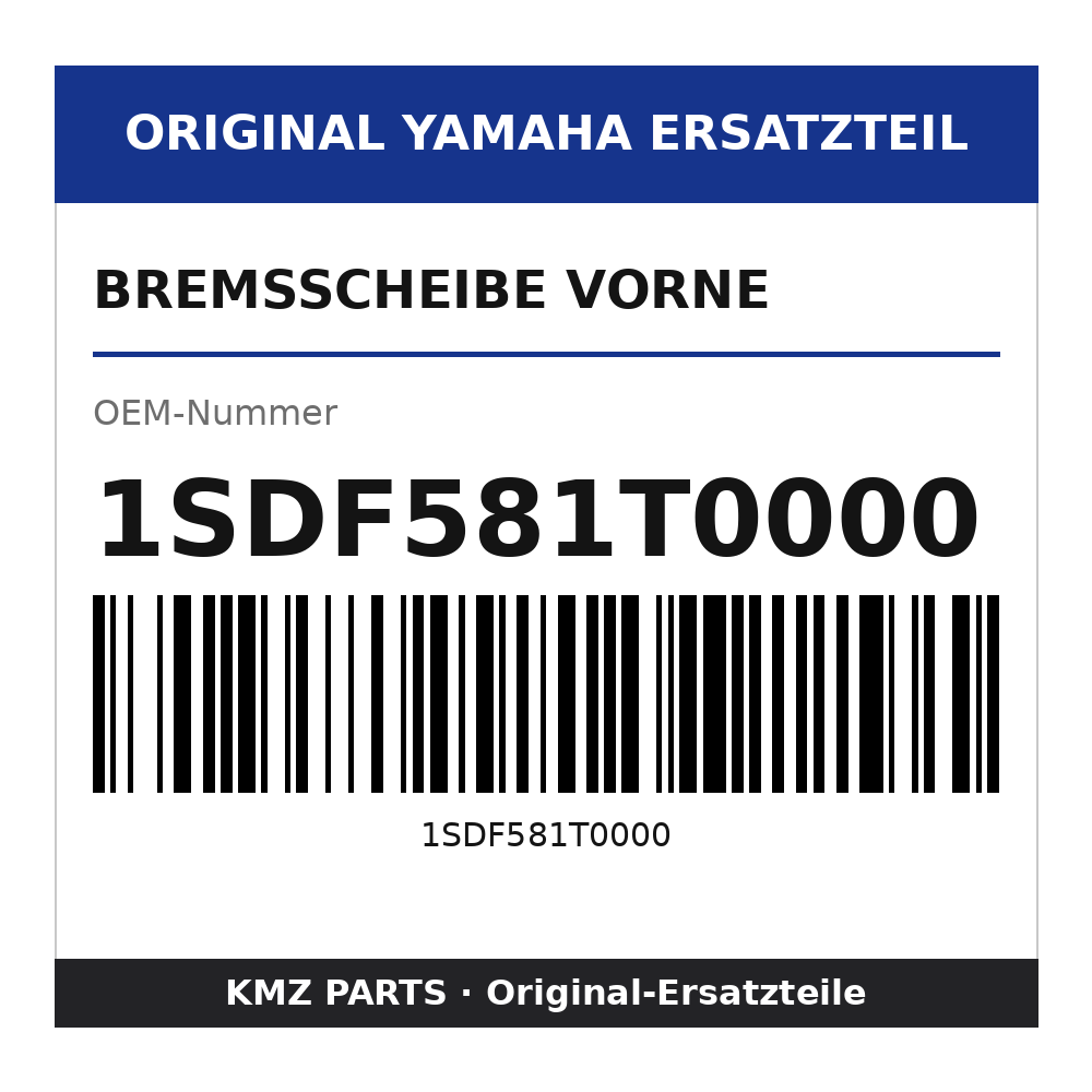Yamaha Bremsscheibe vorne 1SDF581T0000