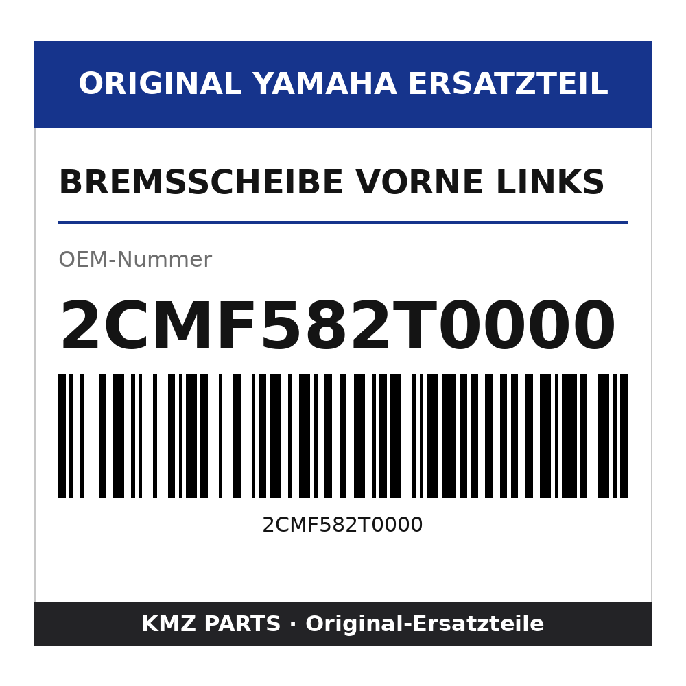 Yamaha Bremsscheibe vorne links 2CMF582T0000