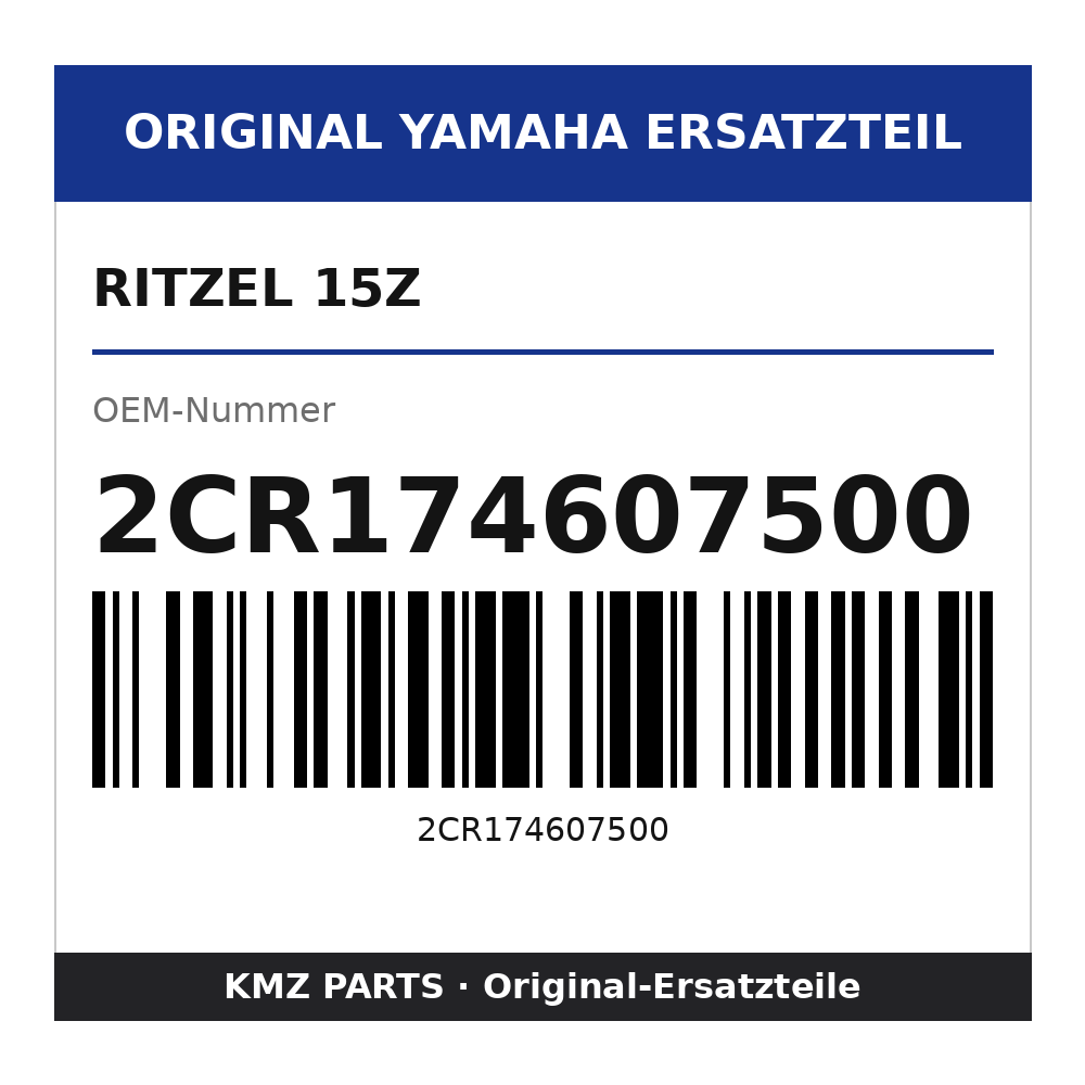 Yamaha Ritzel 15Z 2CR174607500