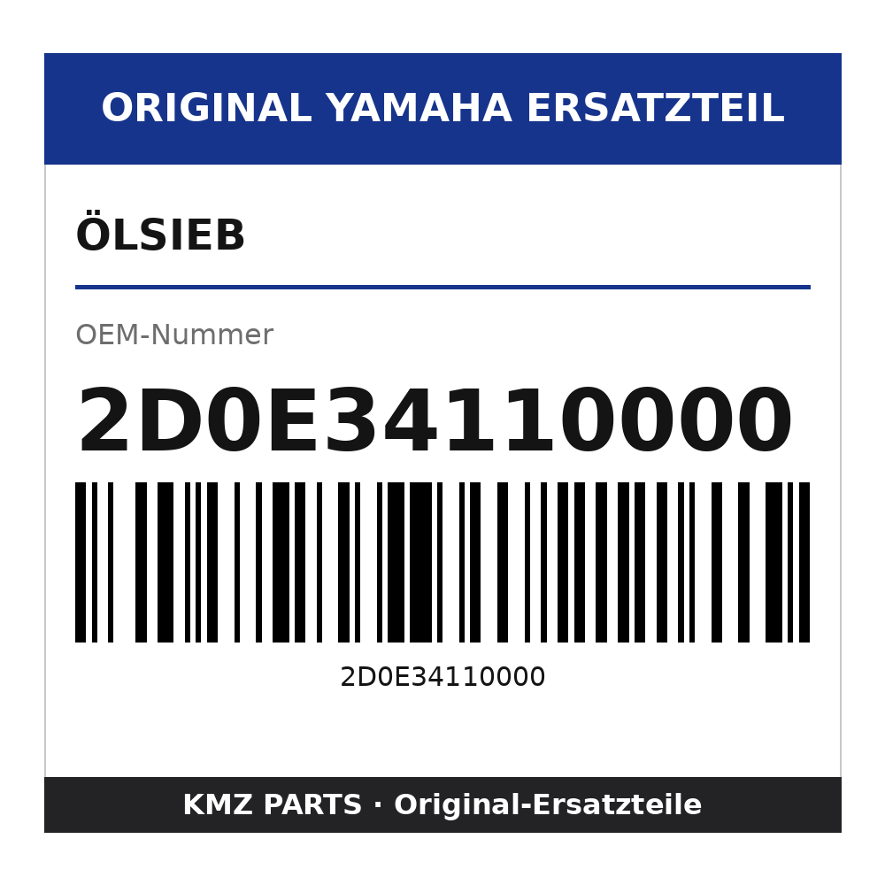 Yamaha Ölsieb 2D0E34110000