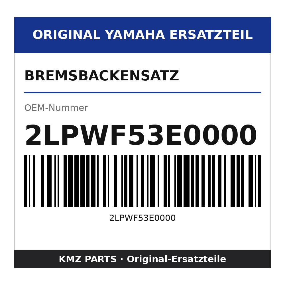 Yamaha Bremsbackensatz 2LPWF53E0000