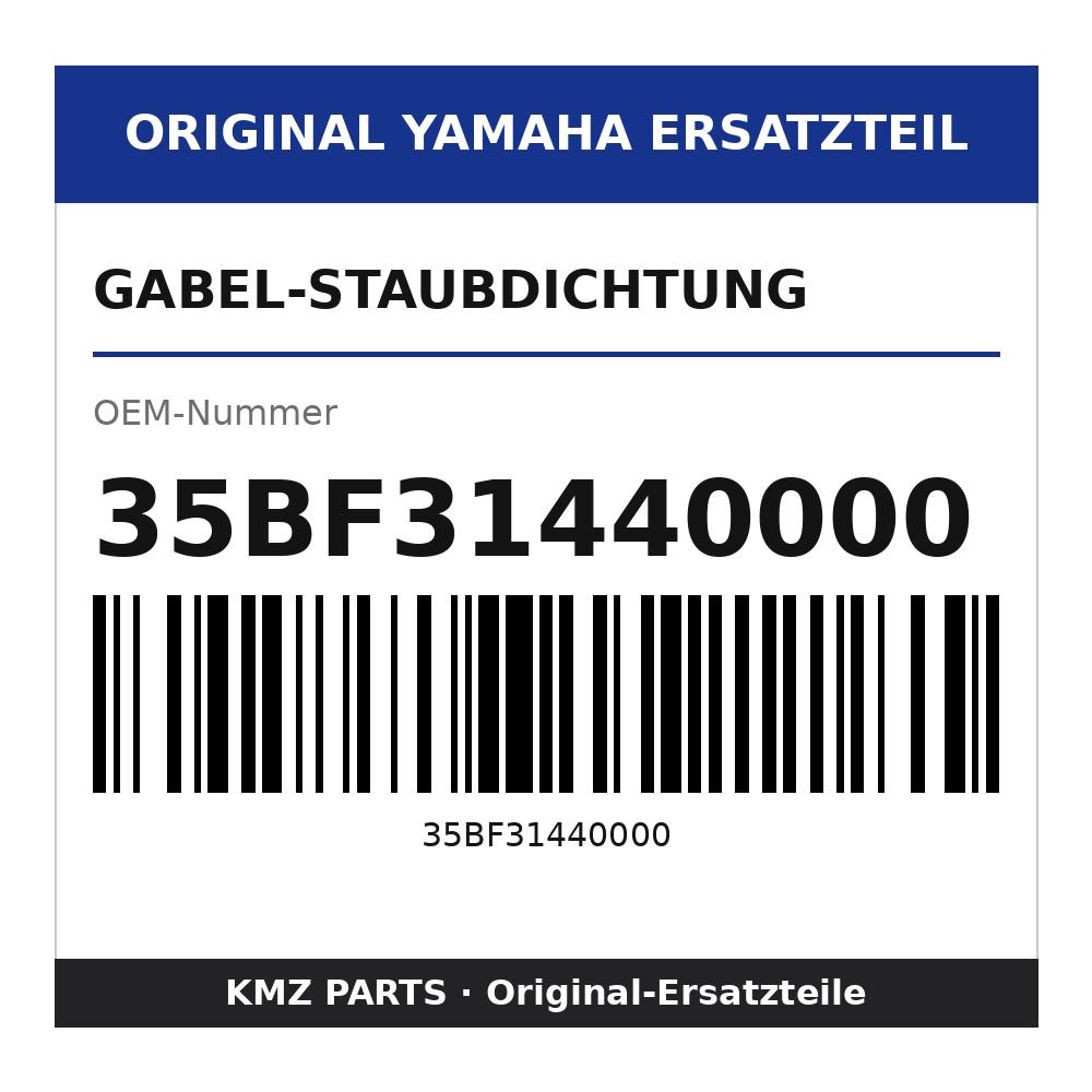 Yamaha Gabel-Staubdichtung 35BF31440000