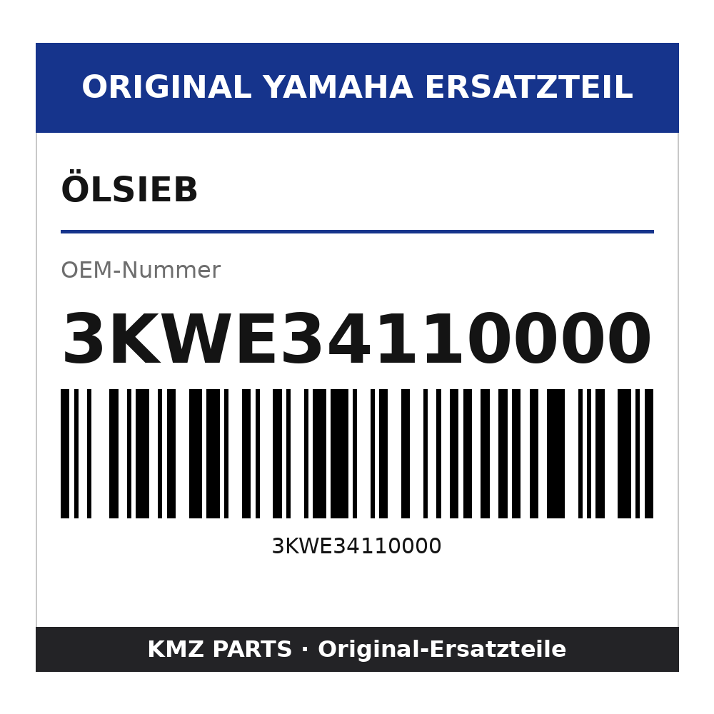 Yamaha Ölsieb 3KWE34110000