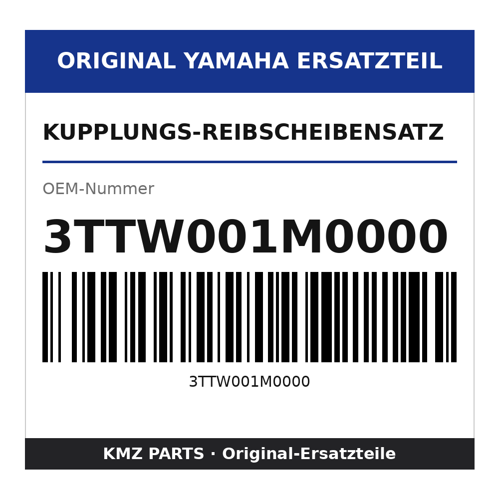 Yamaha Kupplungs-Reibscheibensatz 3TTW001M0000