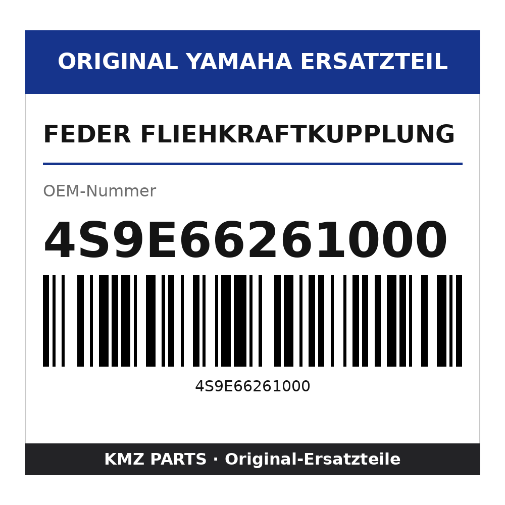 Yamaha Feder Fliehkraftkupplung 4S9E66261000
