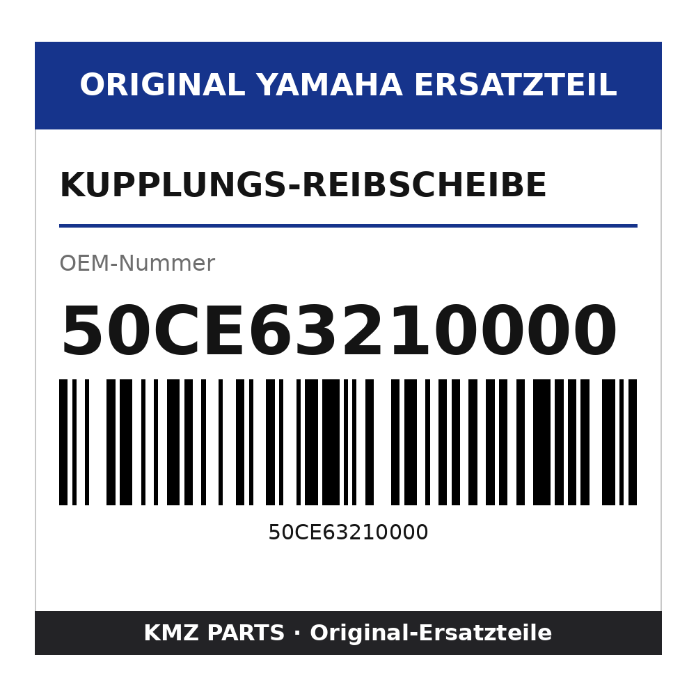 Yamaha Kupplungs-Reibscheibe 50CE63210000