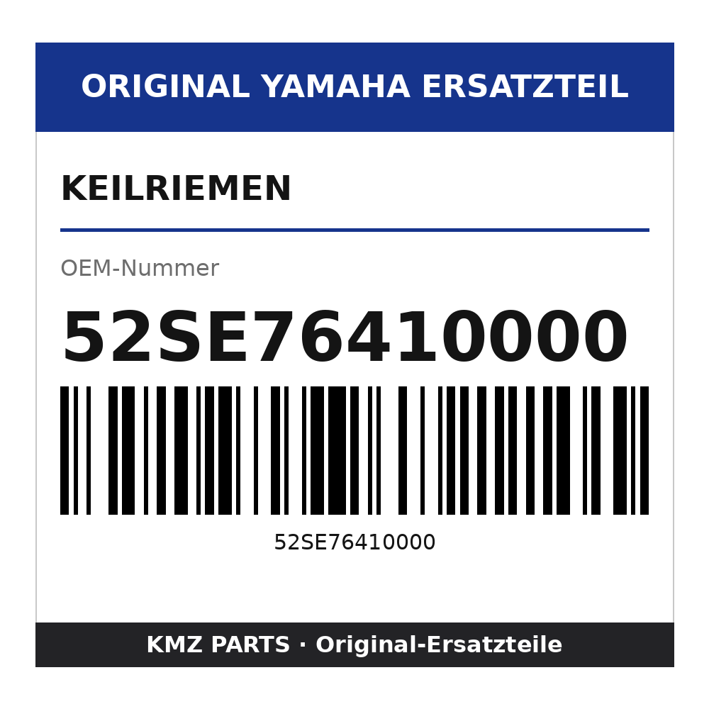 Yamaha Keilriemen 52SE76410000