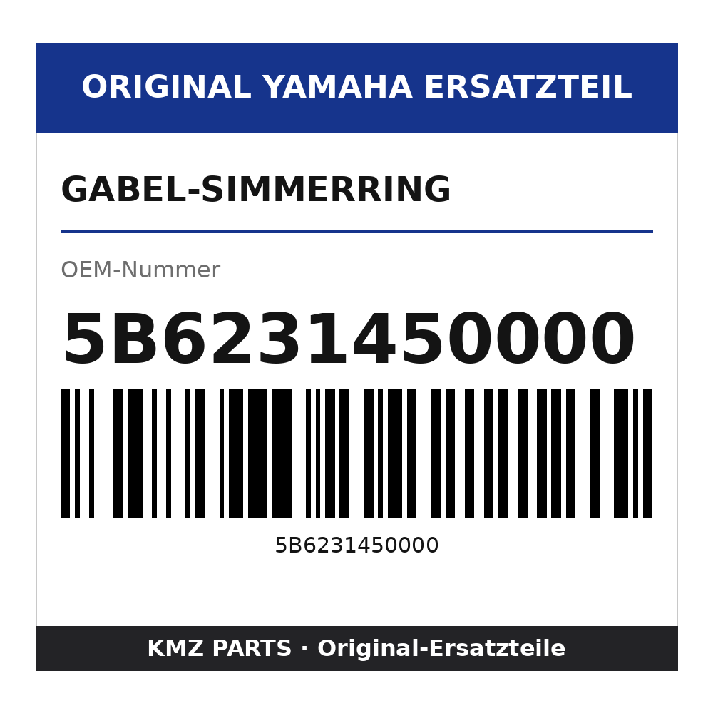 Yamaha Gabel-Simmerring 5B6231450000