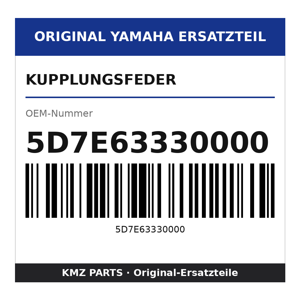 Yamaha Kupplungsfeder 5D7E63330000
