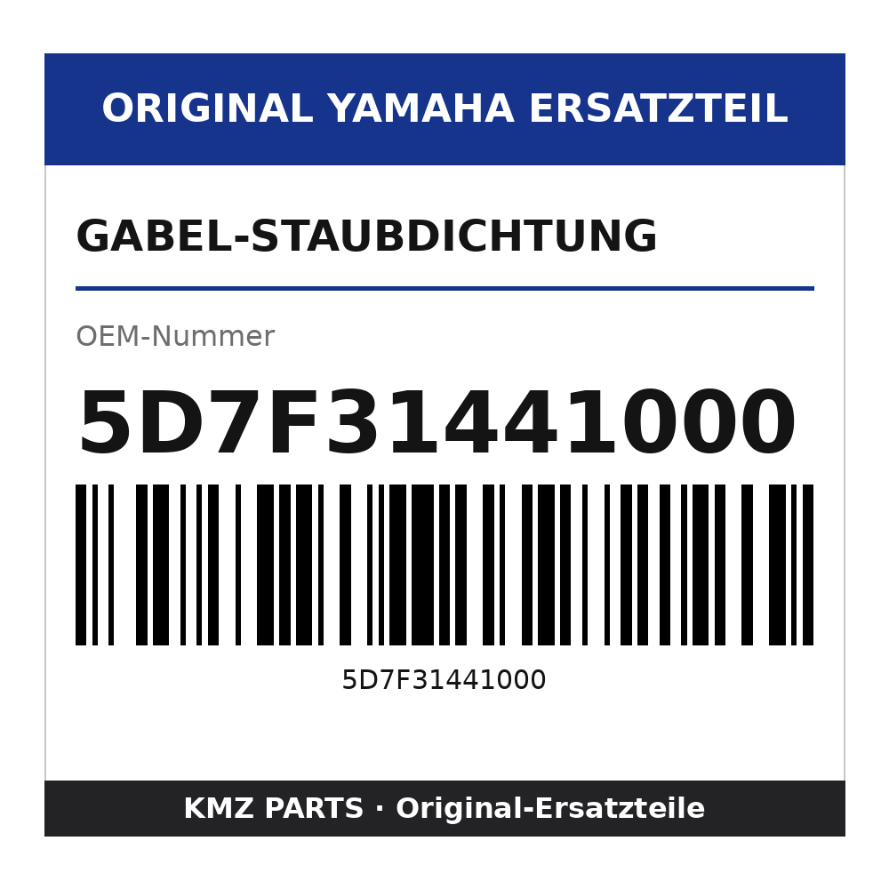 Yamaha Gabel-Staubdichtung 5D7F31441000