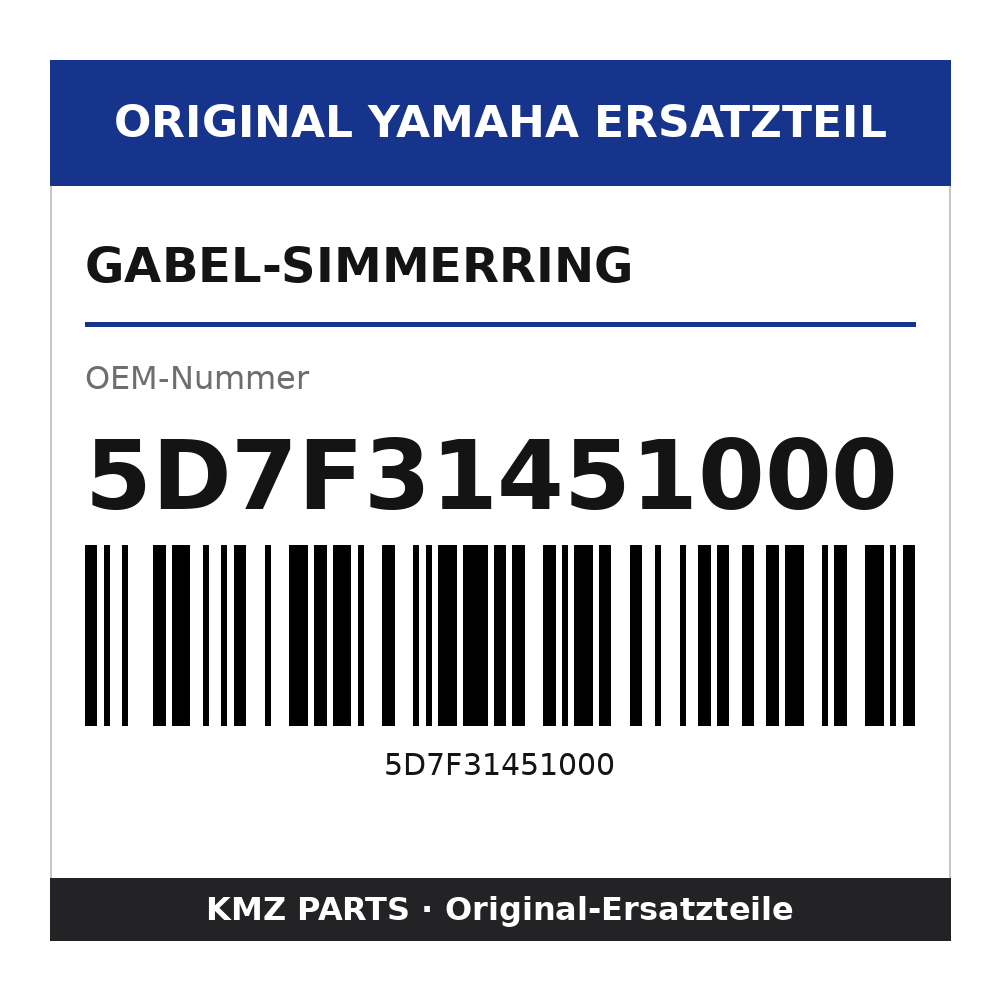 Yamaha Gabel-Simmerring 5D7F31451000