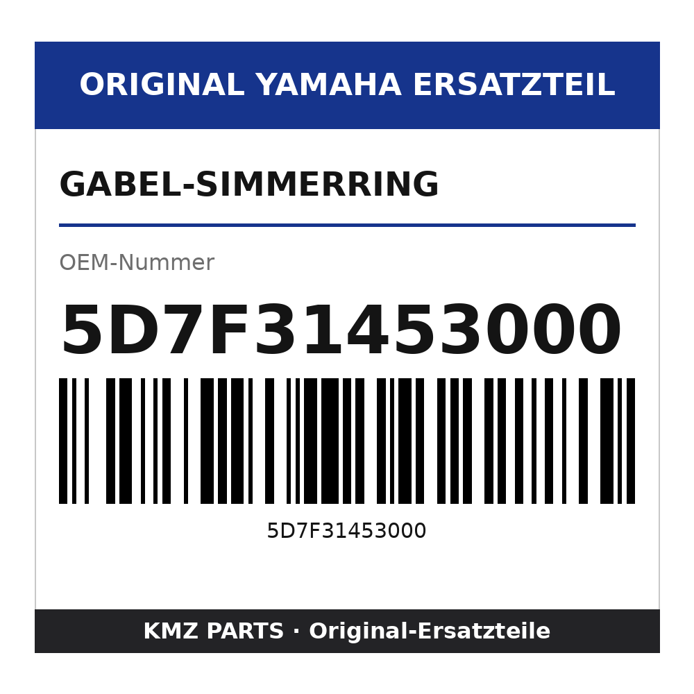 Yamaha Gabel-Simmerring 5D7F31453000