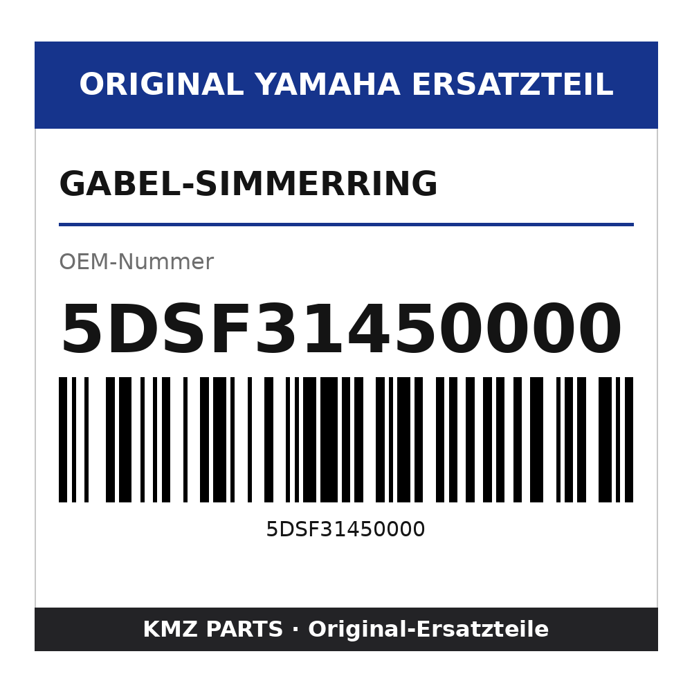 Yamaha Gabel-Simmerring 5DSF31450000