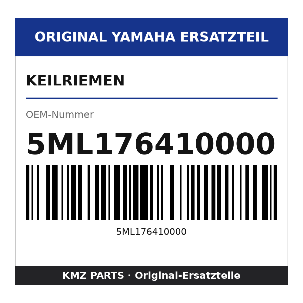 Yamaha Keilriemen 5ML176410000
