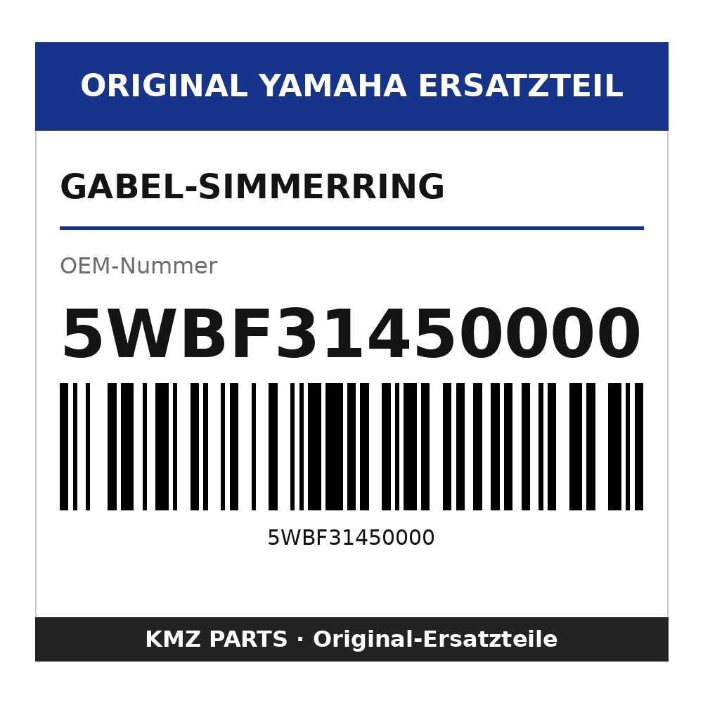 Yamaha Gabel-Simmerring 5WBF31450000