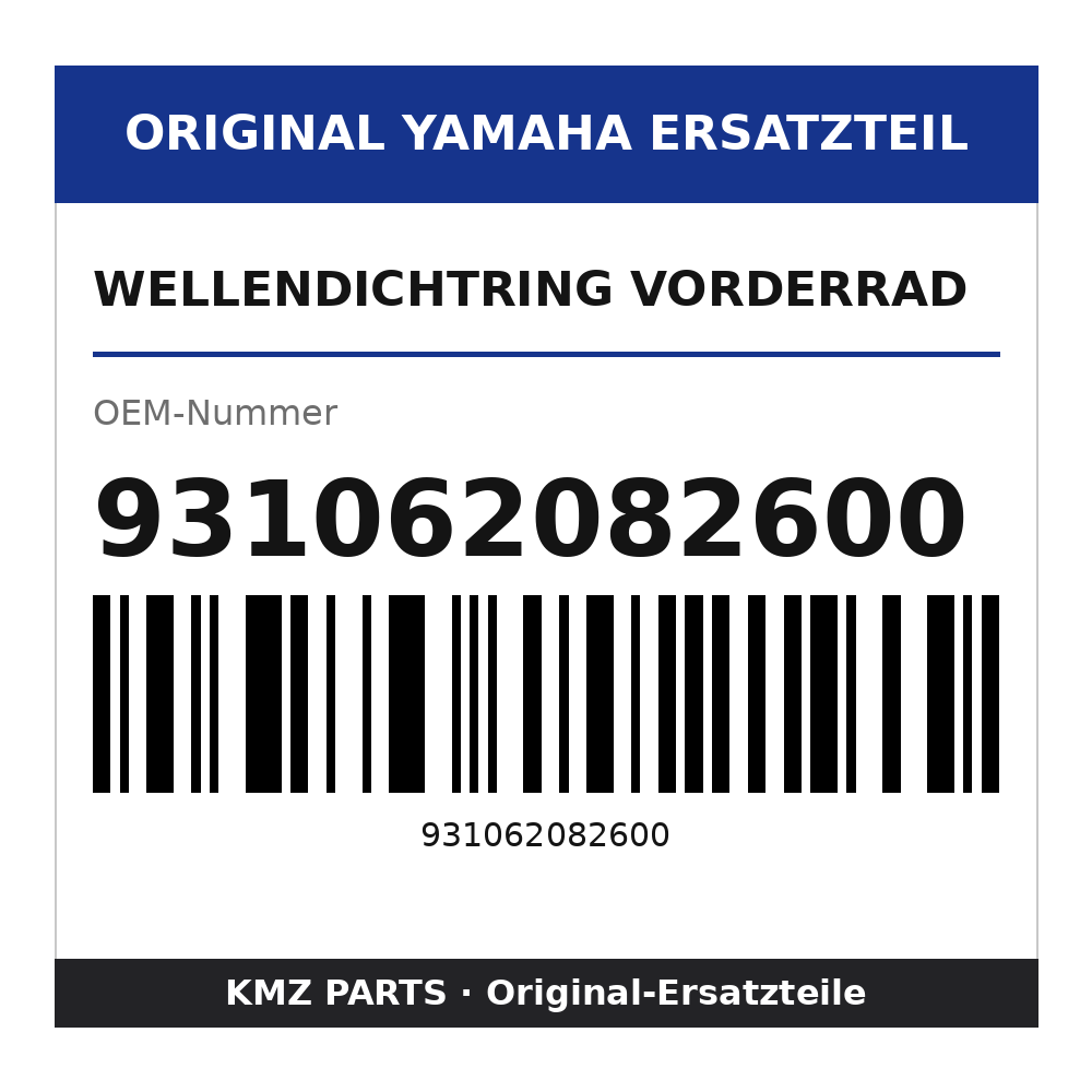 Yamaha Wellendichtring Vorderrad 931062082600