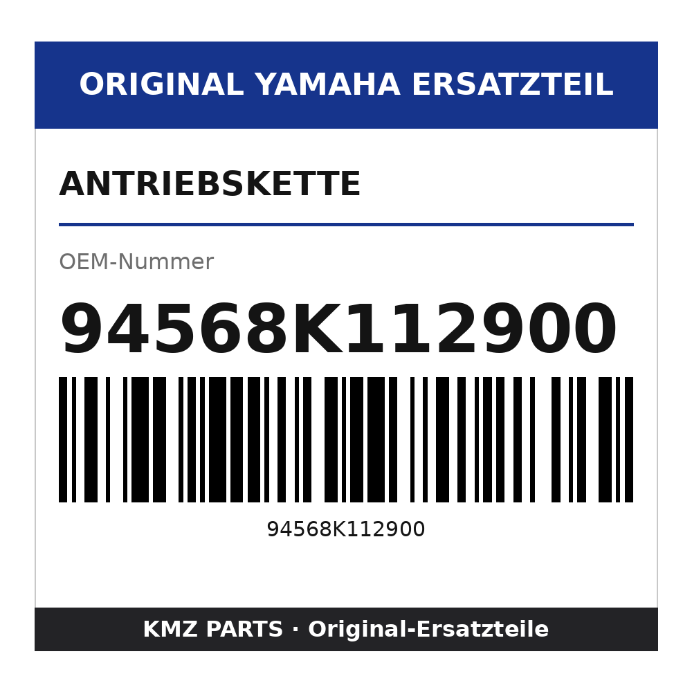 Yamaha Antriebskette 94568K112900