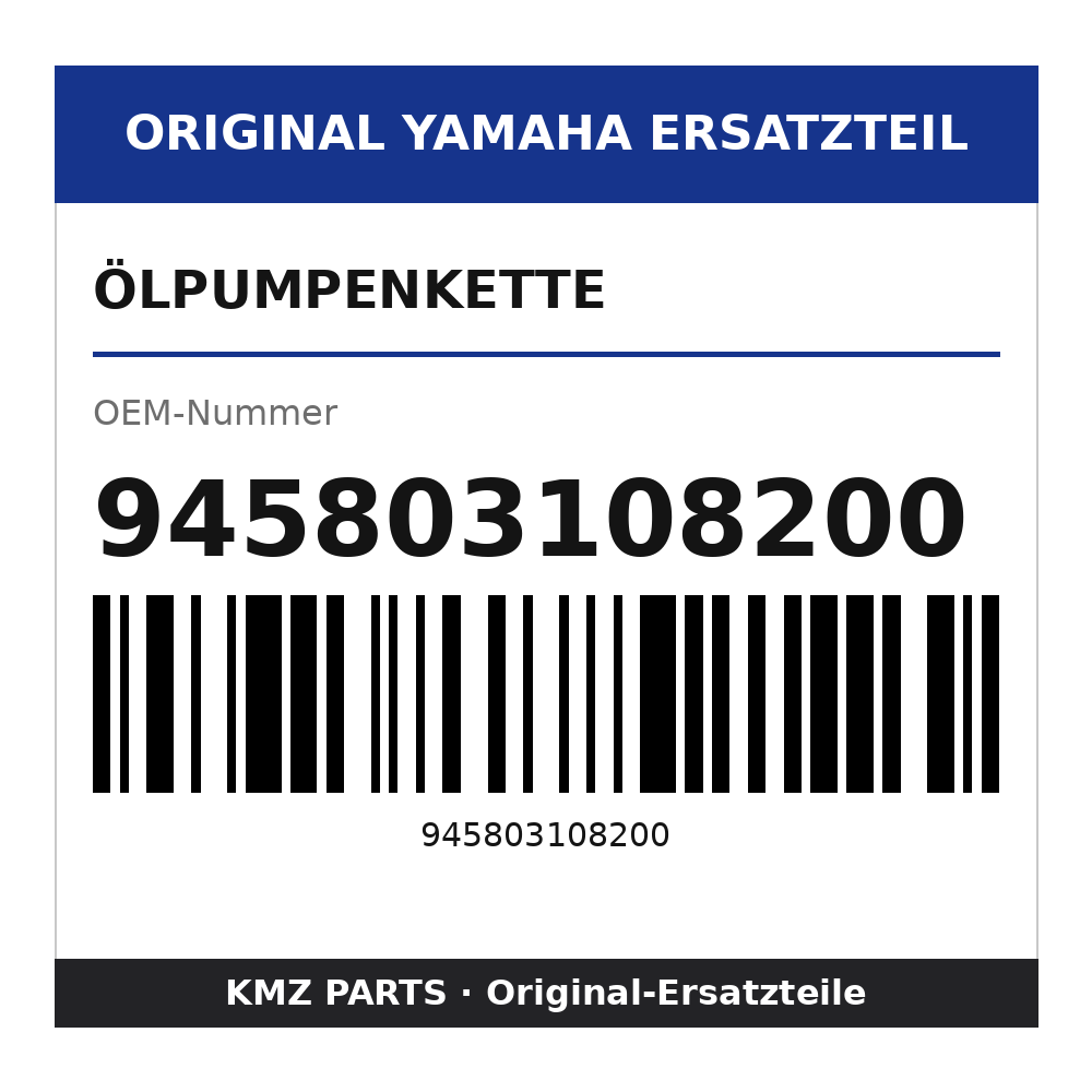 Yamaha Ölpumpenkette 945803108200
