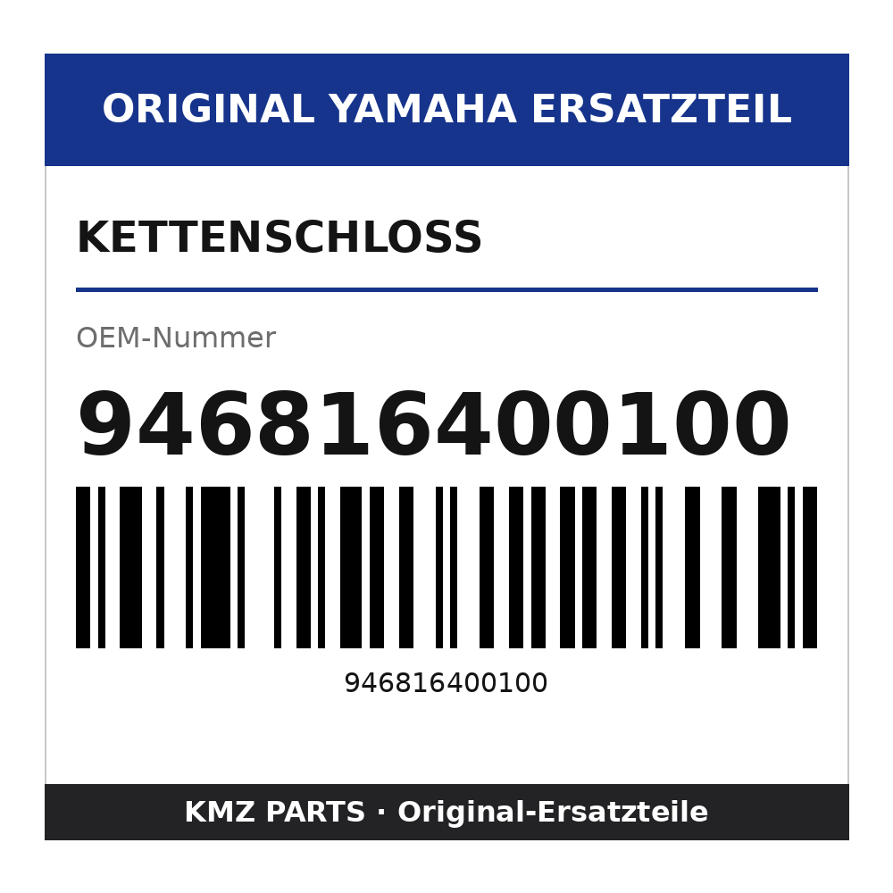 Yamaha Kettenschloss 946816400100