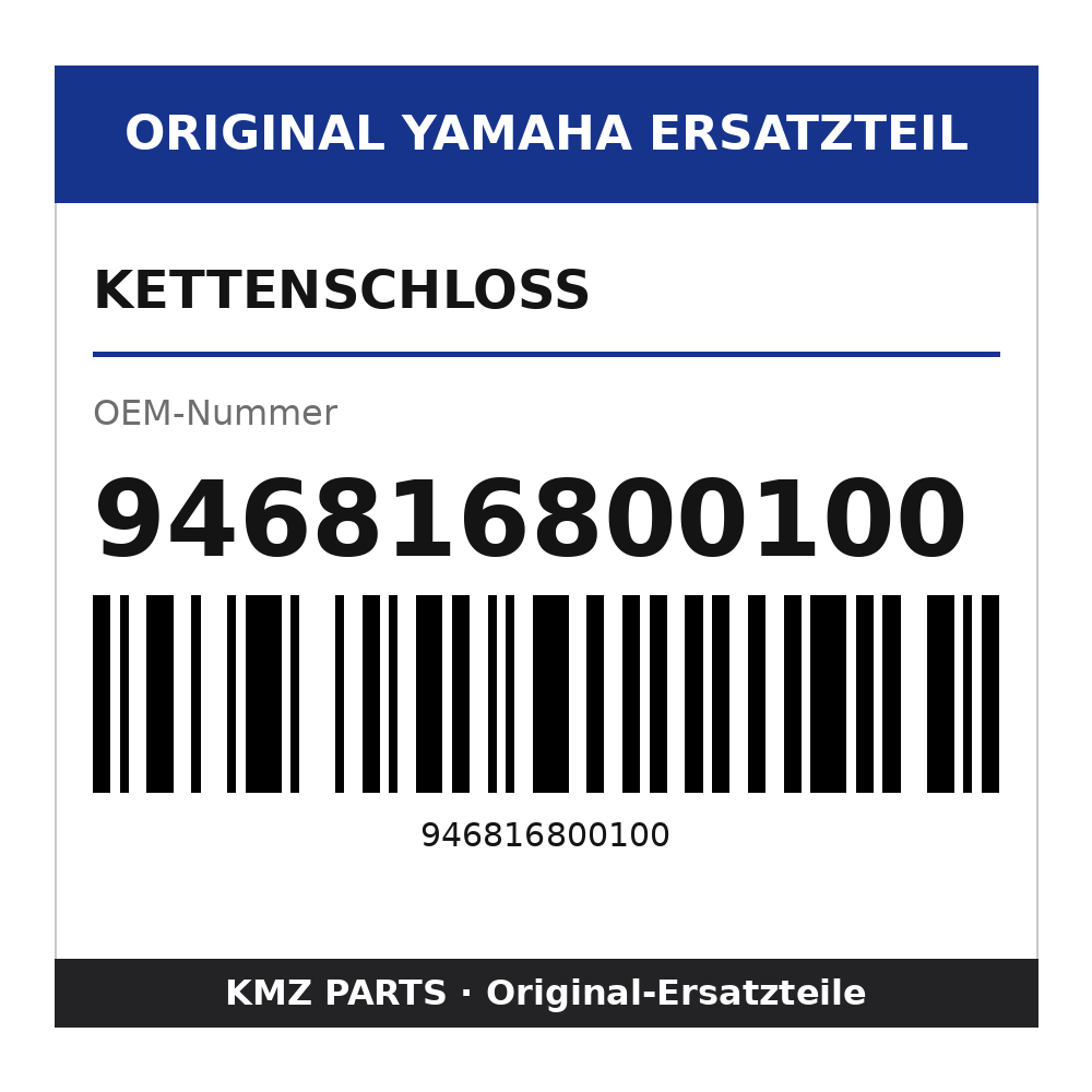 Yamaha Kettenschloss 946816800100