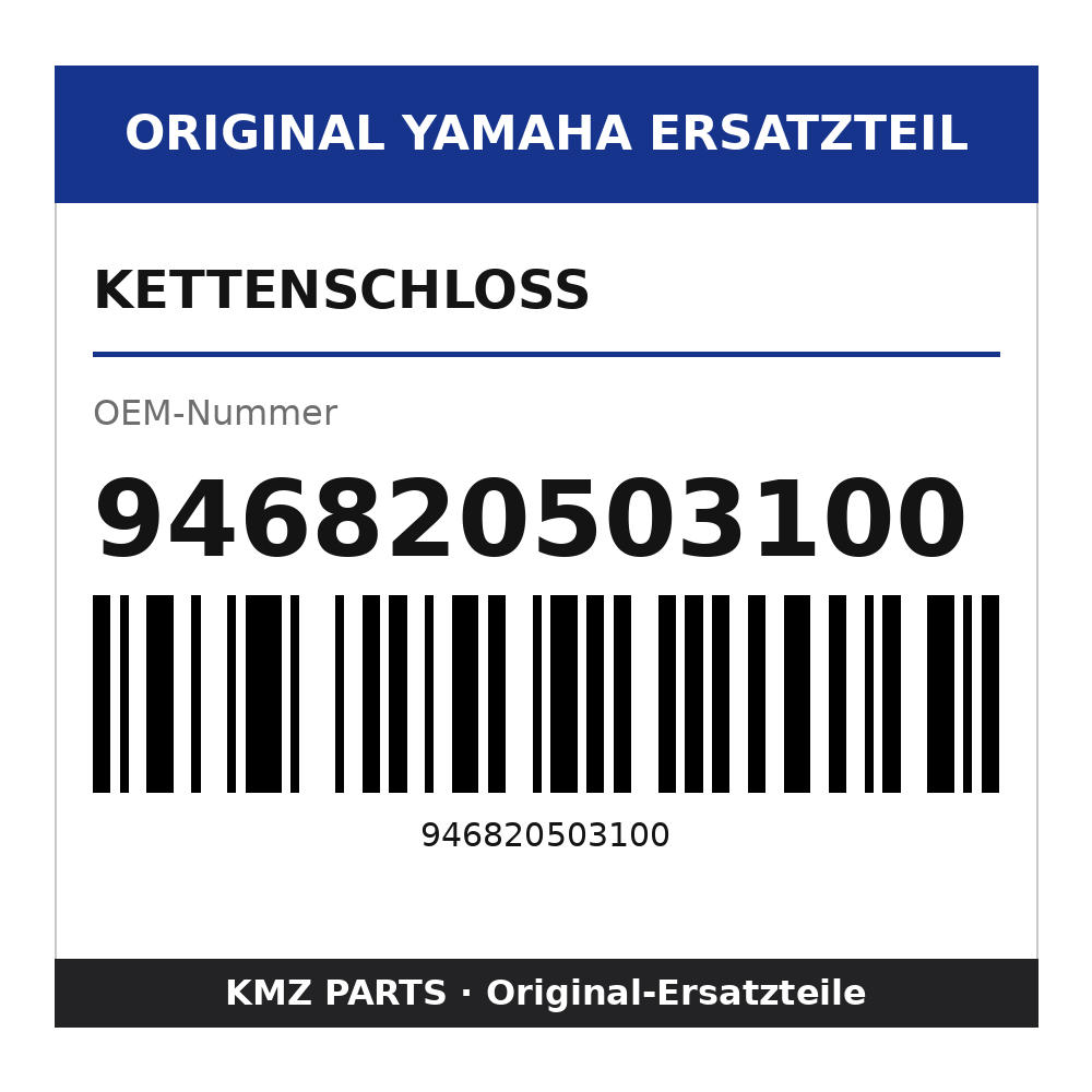 Yamaha Kettenschloss 946820503100