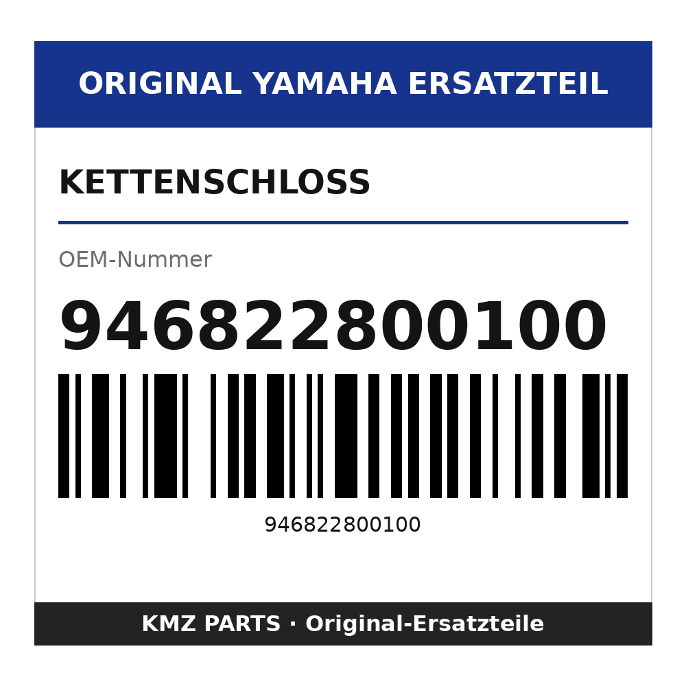 Yamaha Kettenschloss 946822800100