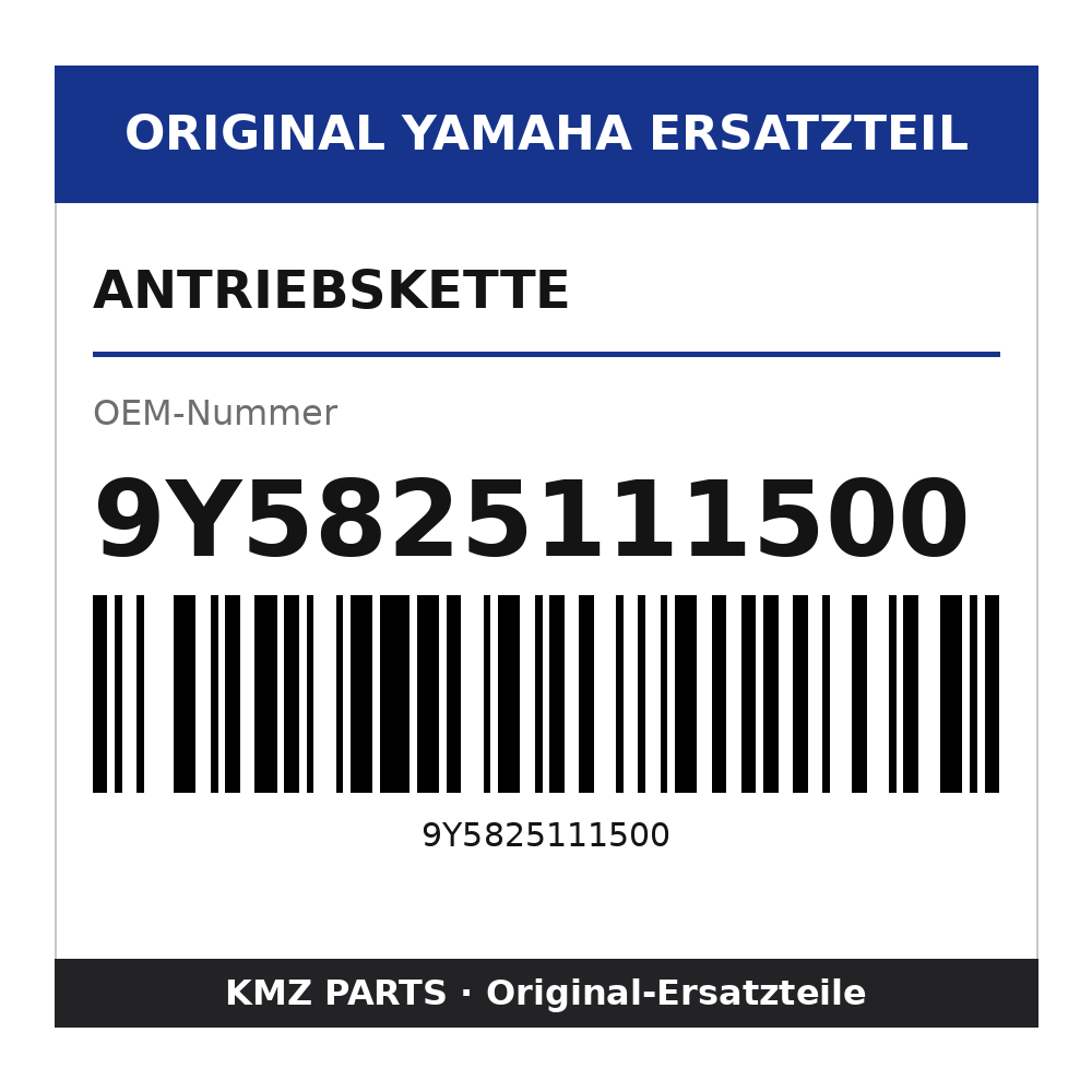 Yamaha Antriebskette 9Y5825111500