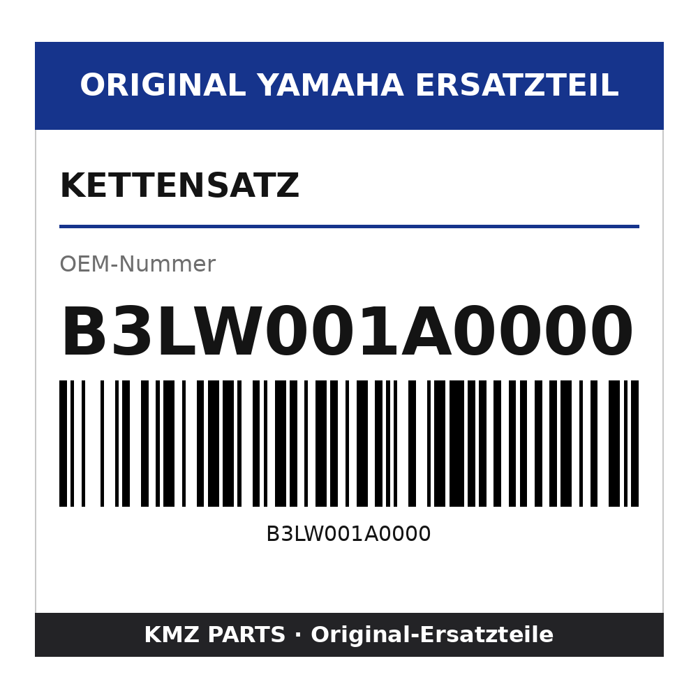 Yamaha Kettensatz B3LW001A0000