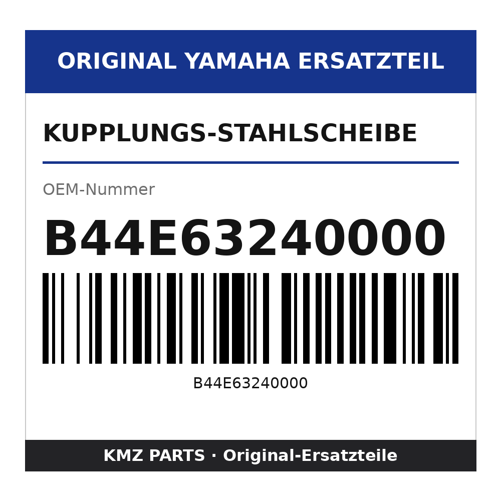 Yamaha Kupplungs-Stahlscheibe B44E63240000