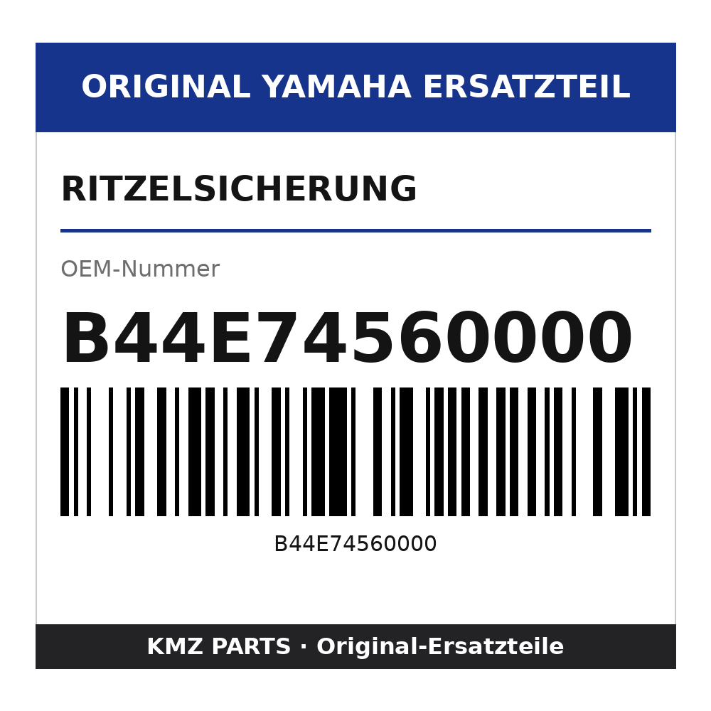 Yamaha Ritzelsicherung B44E74560000