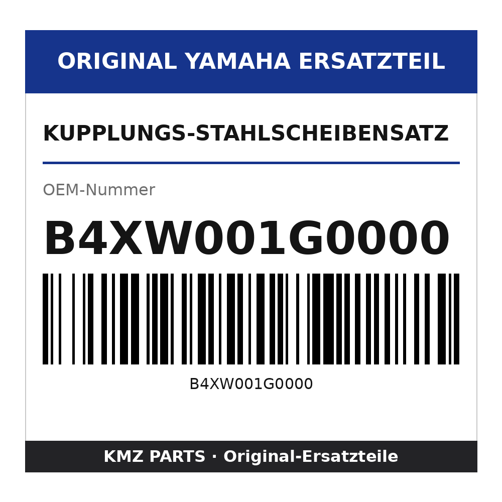 Yamaha Kupplungs-Stahlscheibensatz B4XW001G0000