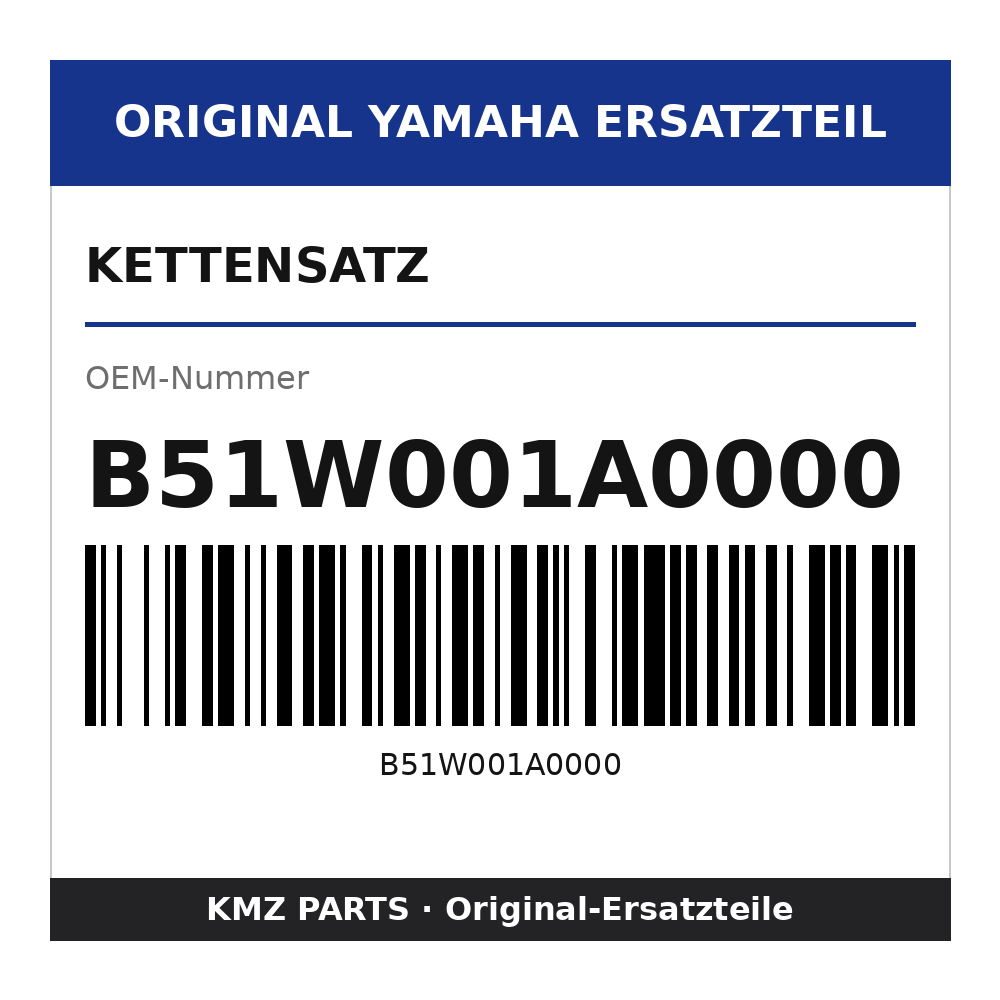 Yamaha Kettensatz B51W001A0000