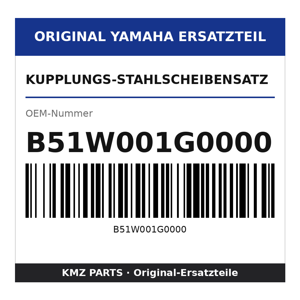 Yamaha Kupplungs-Stahlscheibensatz B51W001G0000