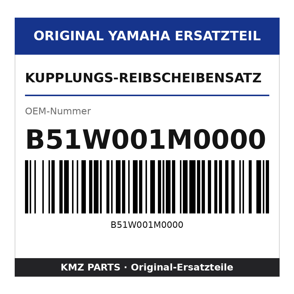 Yamaha Kupplungs-Reibscheibensatz B51W001M0000
