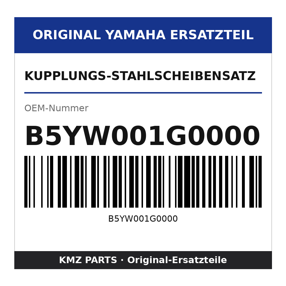 Yamaha Kupplungs-Stahlscheibensatz B5YW001G0000