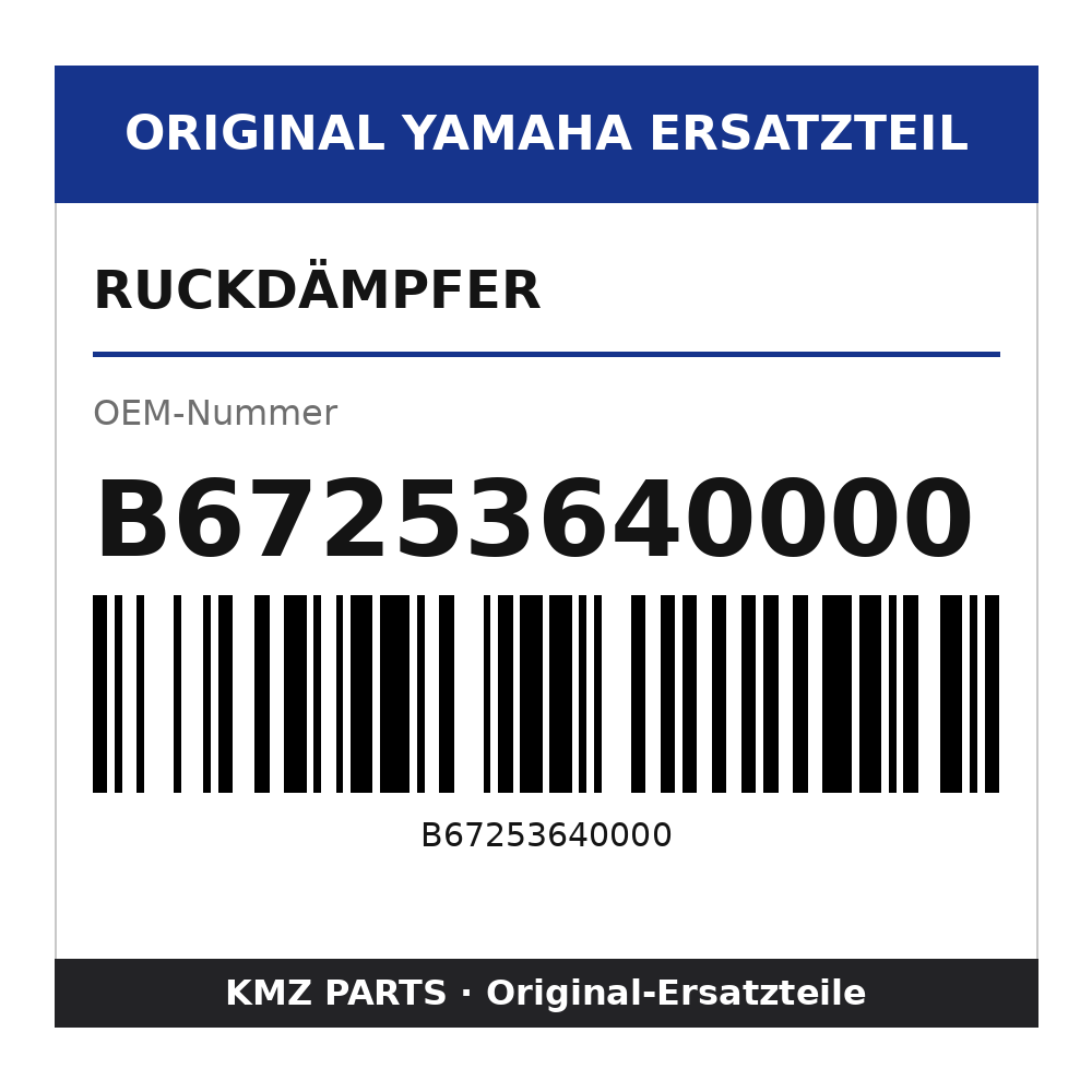 Yamaha Ruckdämpfer B67253640000