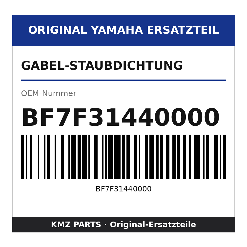 Yamaha Gabel-Staubdichtung BF7F31440000