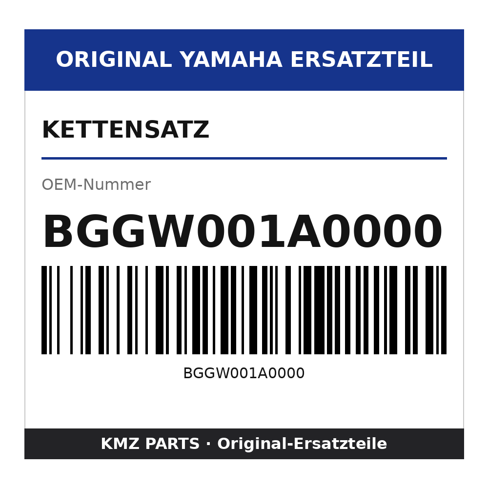 Yamaha Kettensatz BGGW001A0000