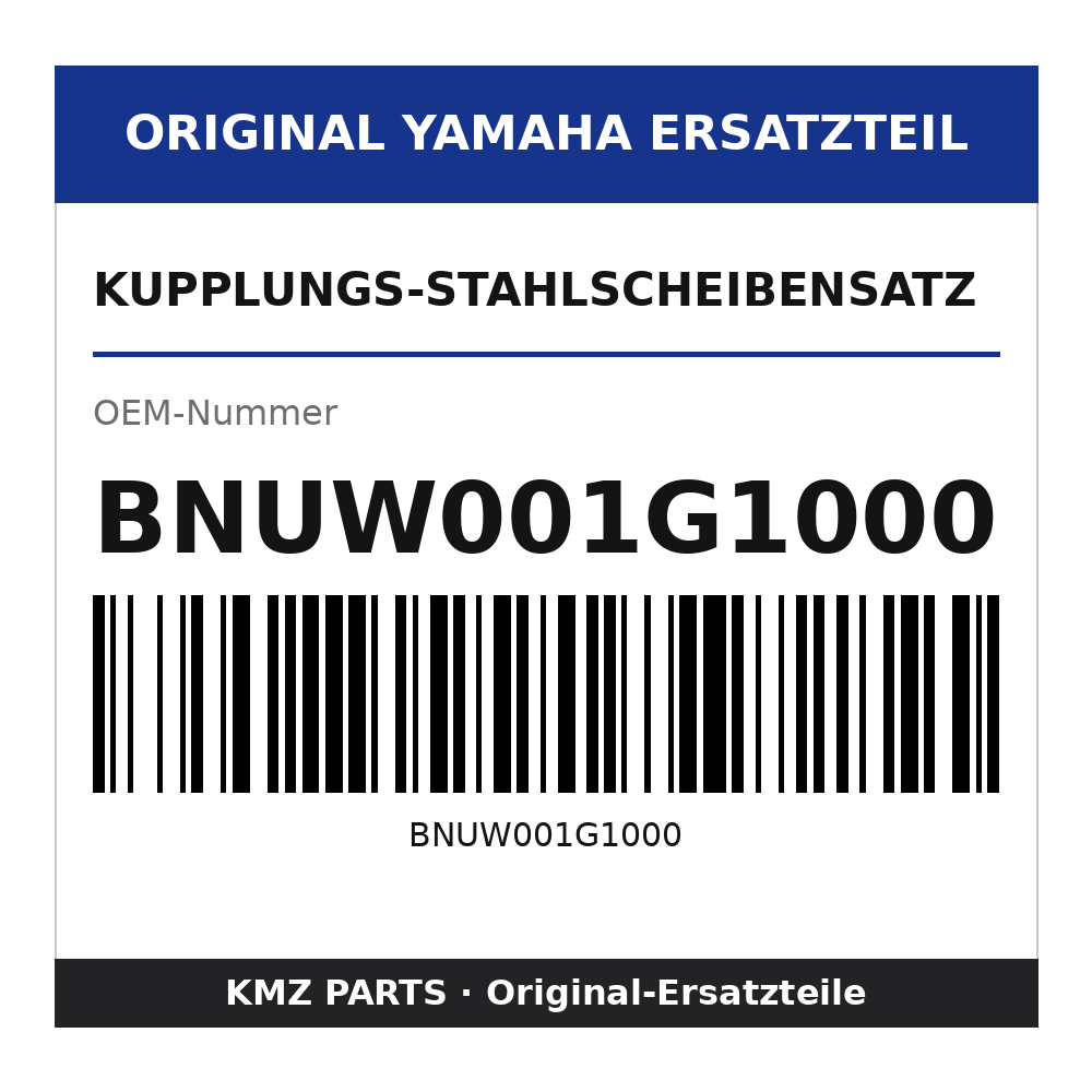 Yamaha Kupplungs-Stahlscheibensatz BNUW001G1000