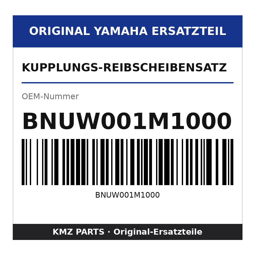 Yamaha Kupplungs-Reibscheibensatz BNUW001M1000