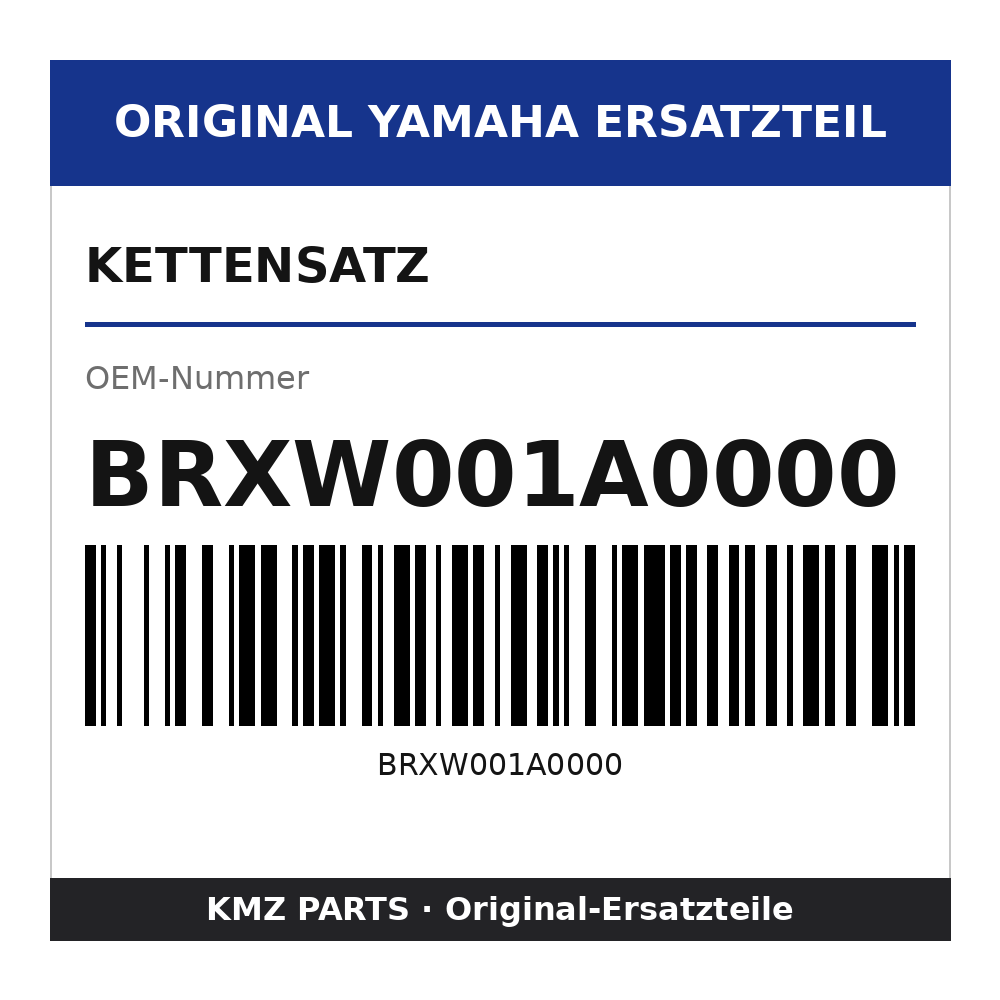 Yamaha Kettensatz BRXW001A0000