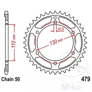 Kettenrad hinten Stahl JT JTR479.41, 41 Zähne Teilung 530