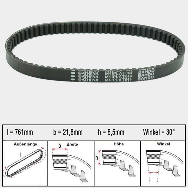 Athena Variomatikriemen Platinum 044 passend für MBK
