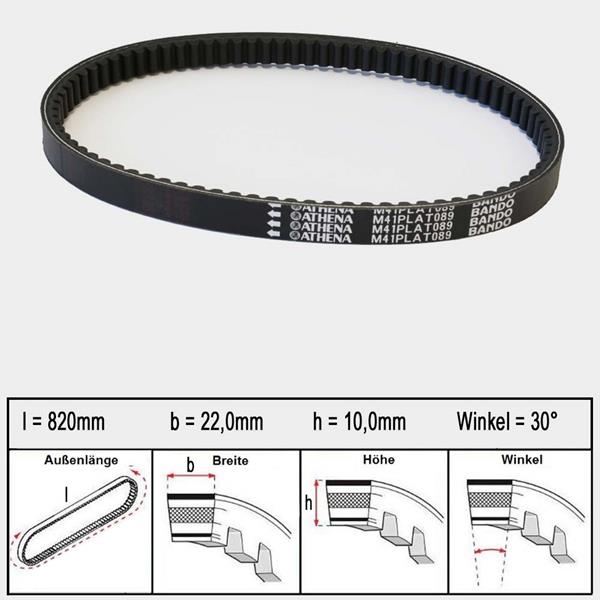 Athena Variomatikriemen Platinum 089 passend für Honda