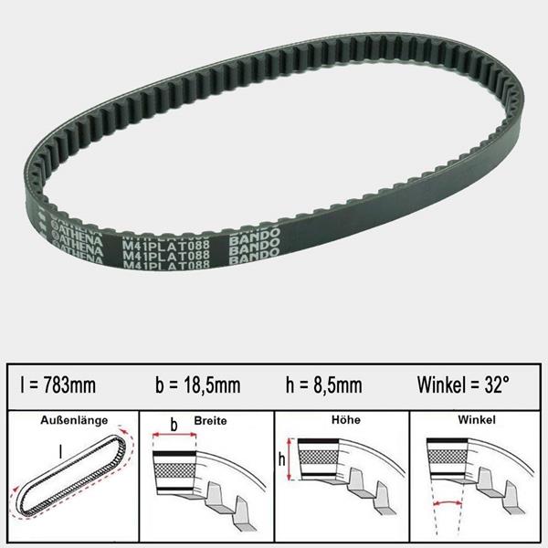 Athena Variomatikriemen Platinum 088 passend für Honda
