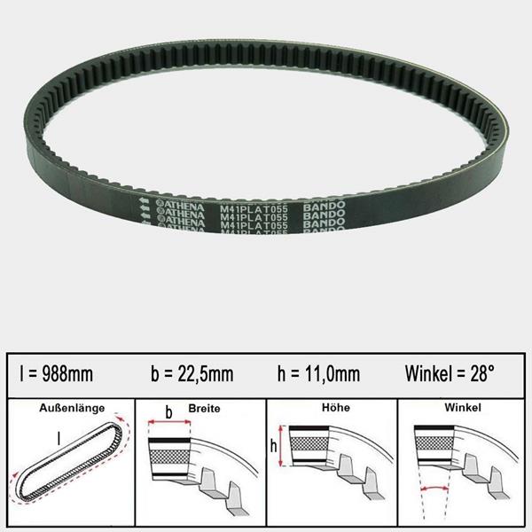 Athena Variomatikriemen Platinum 055 passend für Yamaha